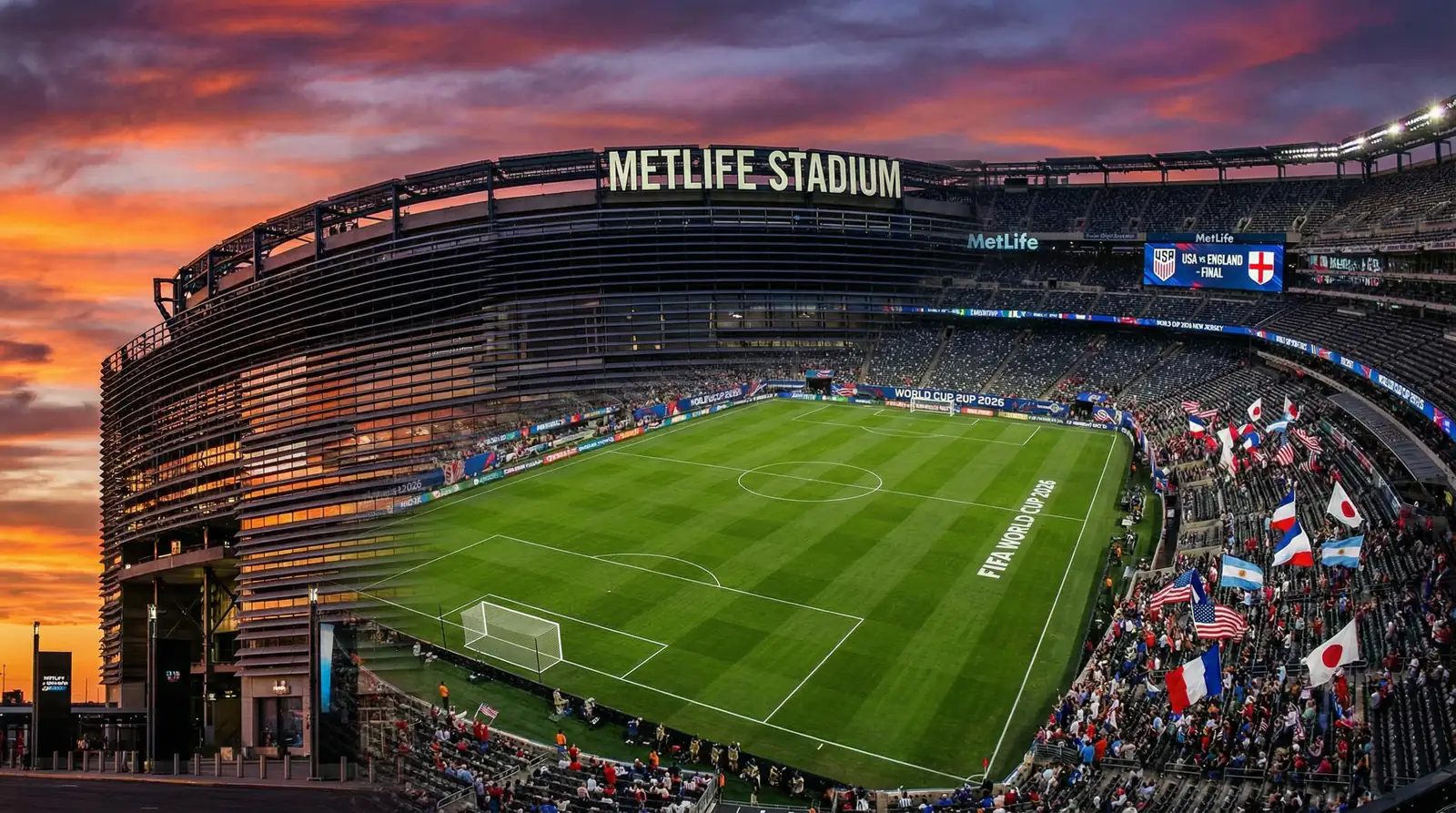 MetLife Stadium in New Jersey, venue for the 2026 World Cup Final